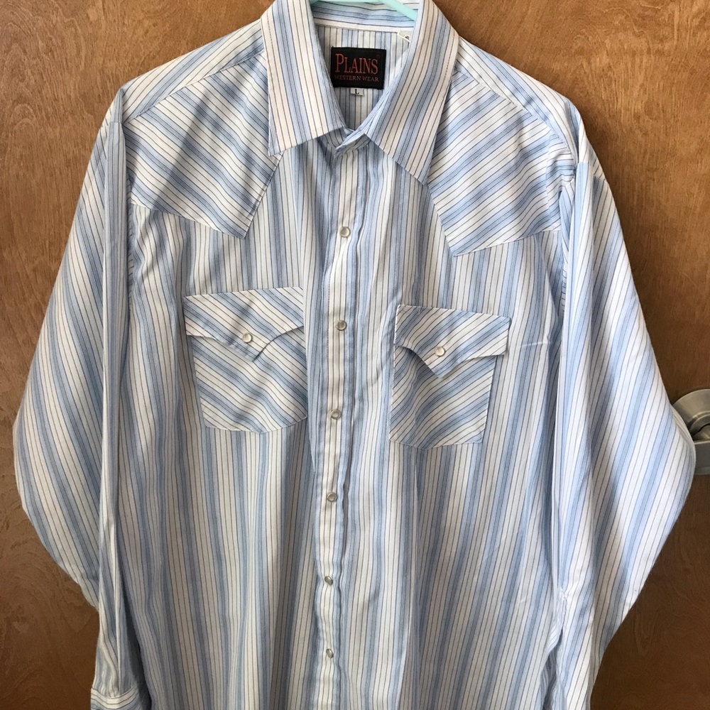 Plains Western Wear Men’s LS Pearl Snap Shirt